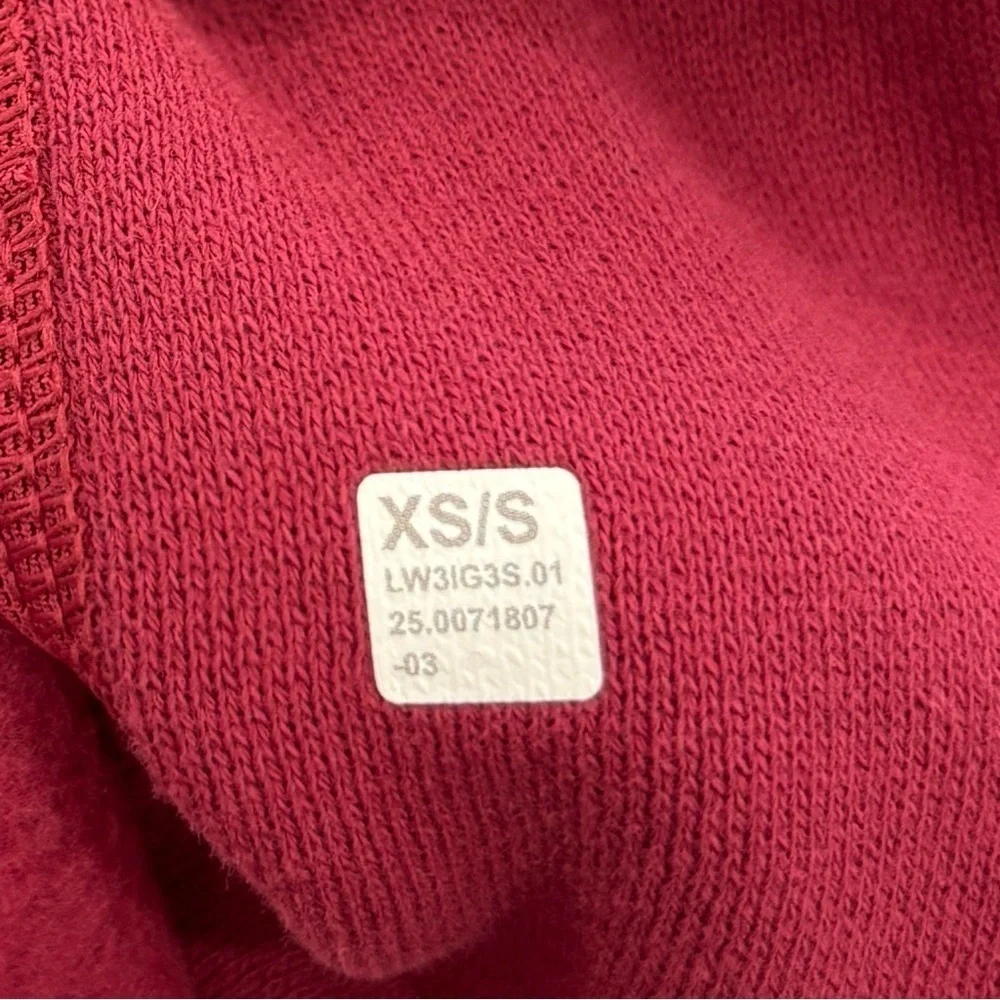 NWT Lululemon Scuba Oversized Half Zip Hoodie Size XS/S In Magenta Smoke/Gold